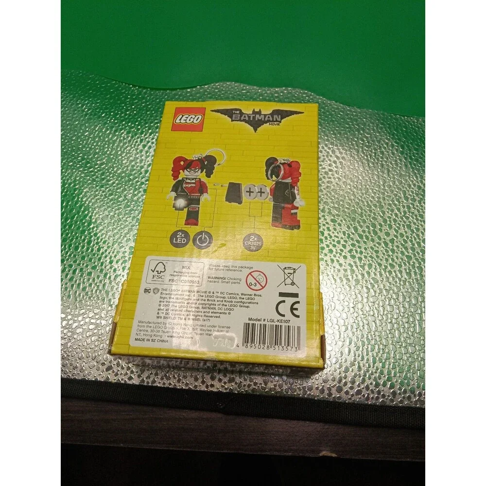 Lego Harley Quinn LED Light /Lite Keyring. New & Sealed